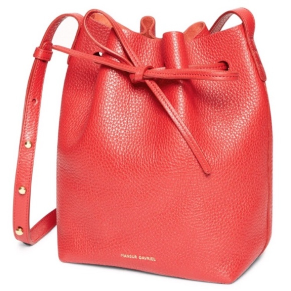 MANSUR GAVRIEL Red Mini Bucket Bag